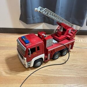 Driven by Battat Bright Red & White Fire Truck Toy Vehicle Lights 24 Ladder